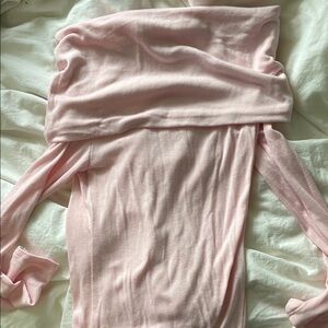 Off-Shoulder Pink Top